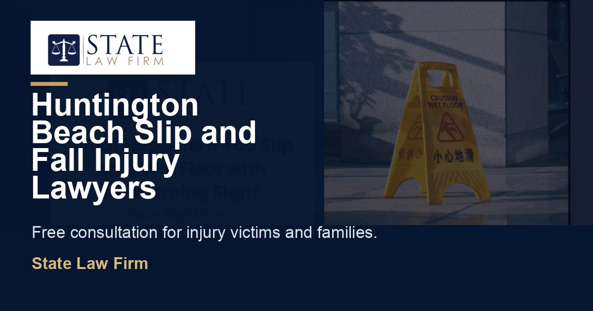 Huntington Beach Slip and Fall Injury Lawyers featured image for State Law Firm