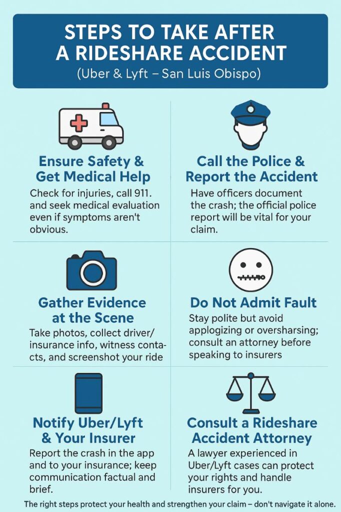 Uber & Lyft Accident Lawyers in San Luis Obispo, CA 4 Common Causes of Uber Lyft Accidents 1