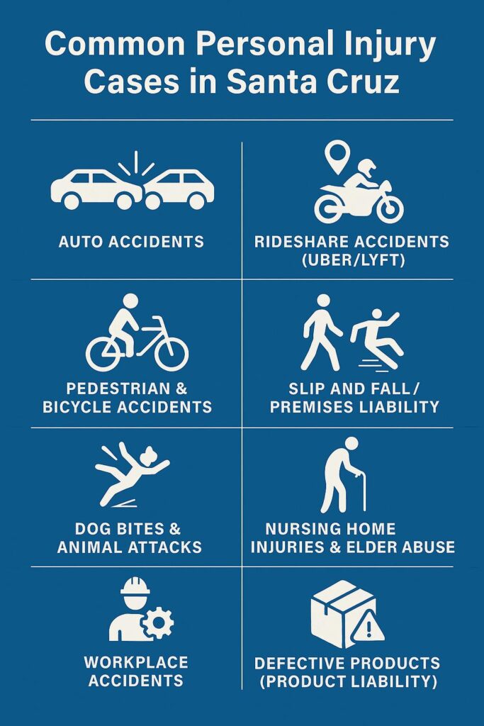 Common Personal Injury Cases in Santa Cruz