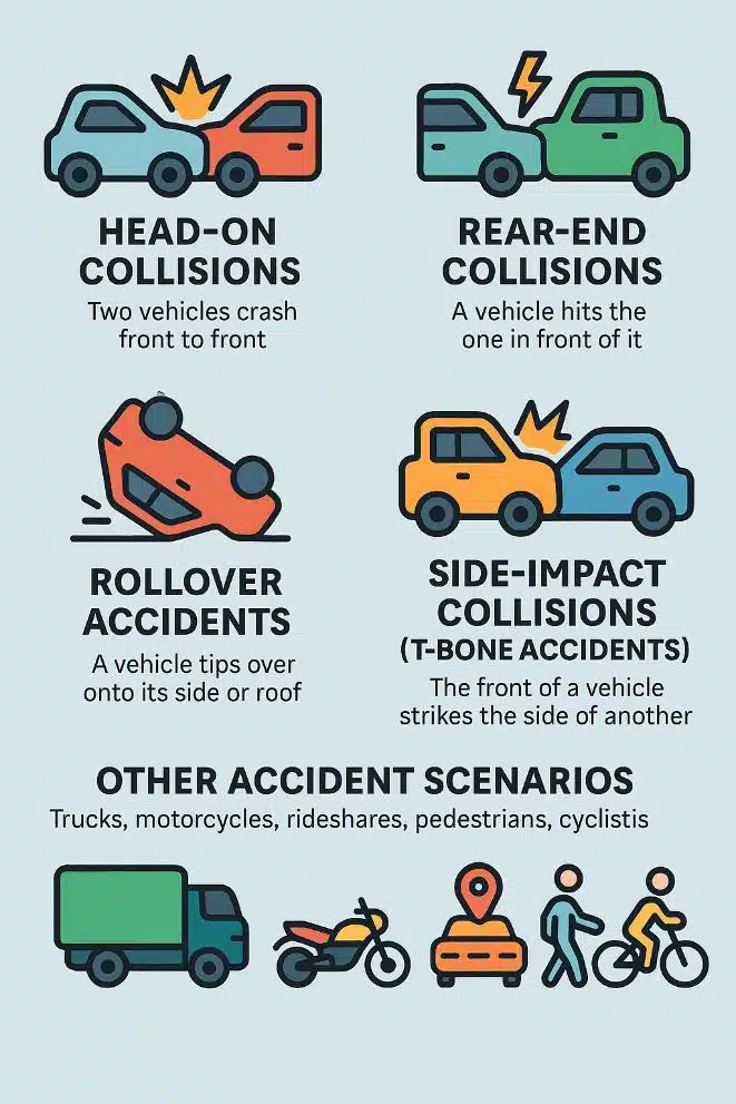 Common Types of Car Accidents in Santa Rosa