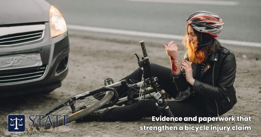 Evidence and paperwork that strengthen a bicycle injury claim