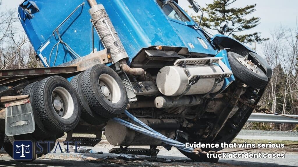 Evidence that wins serious truck accident cases