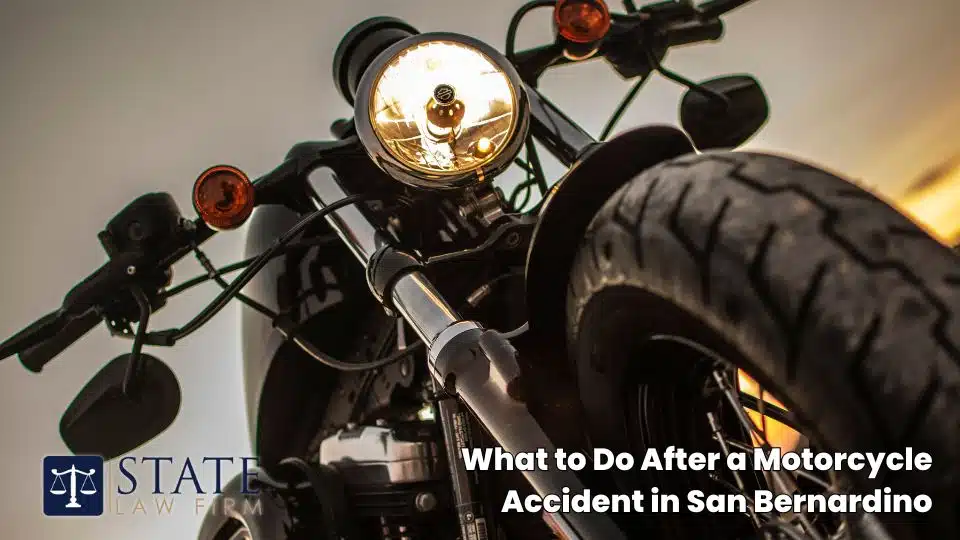 Qué hacer después de un accidente de motocicleta en San Bernardino