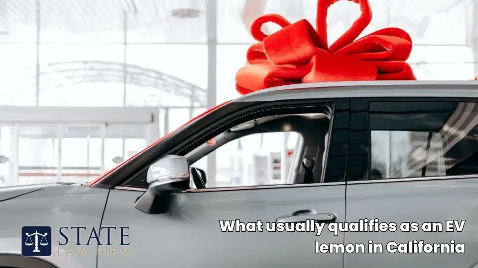 What usually qualifies as an EV lemon in California