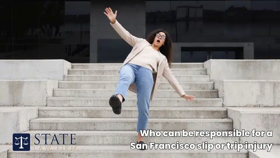 Who can be responsible for a San Francisco slip or trip injury