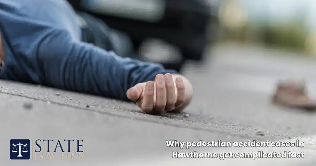 Why pedestrian accident cases in Hawthorne get complicated fast