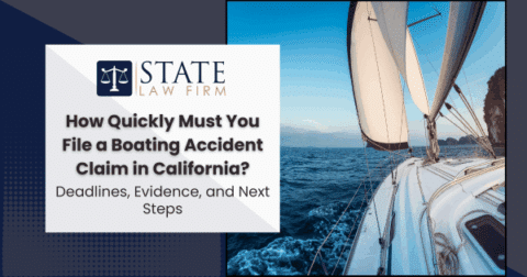 Alt text: sailboat illustrating urgency of filing boating accident claims