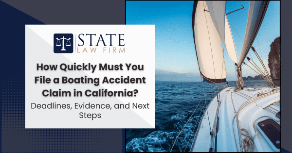 Alt text: sailboat illustrating urgency of filing boating accident claims