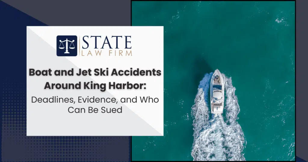 Boat and jet ski accident near King Harbor
