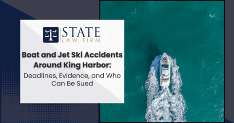 Accidente de barco y moto acuática cerca de King Harbor