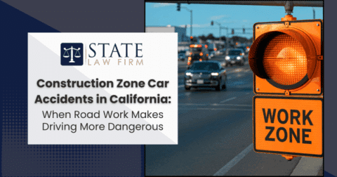 Car accident in California construction zone