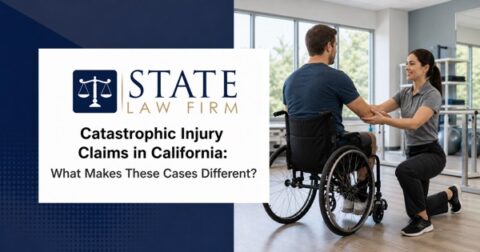 Wheelchair user working with a physical therapist during catastrophic injury rehabilitation