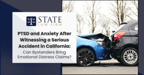 Damaged car from accident