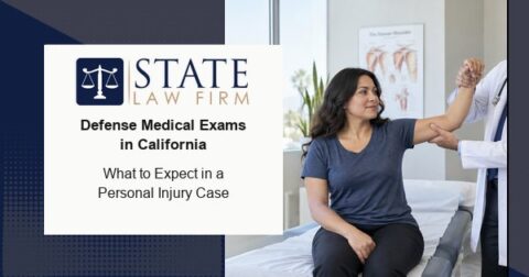 Defense medical examination in a California personal injury case