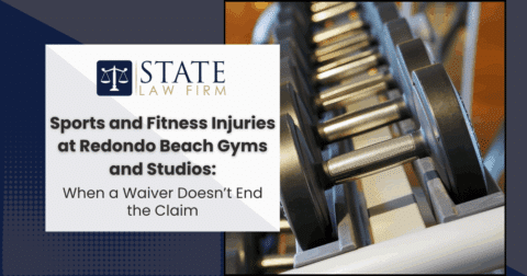 Equipo de gimnasio con 'State Law Firm Sports y
