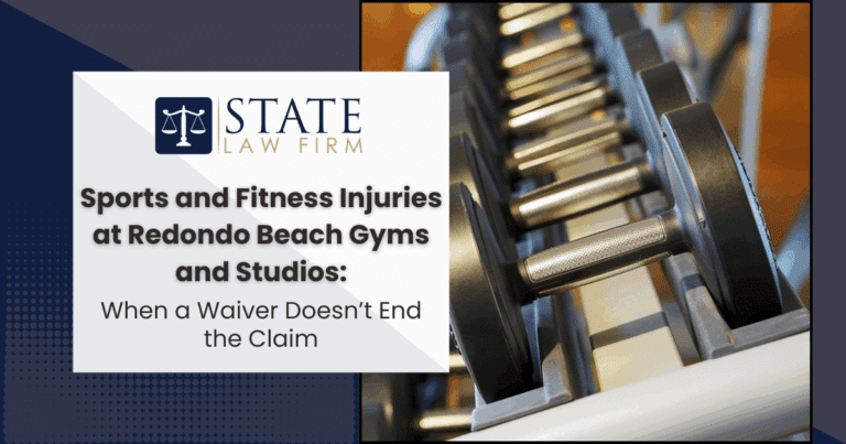 Equipo de gimnasio con 'State Law Firm Sports y