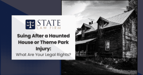 Law firm building in black and white photo