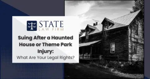 Law firm building in black and white photo