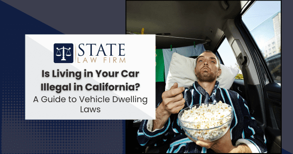 Man eating popcorn inside a car