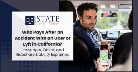 Man using cellphone in parked car