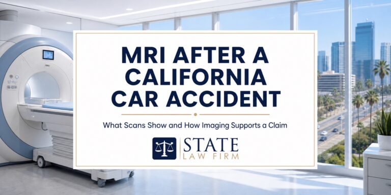 MRI after a California car accident and diagnostic imaging evidence