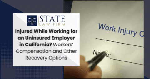 Person holding a pen over a work injury claim
