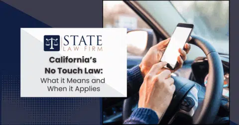 Person using phone while driving