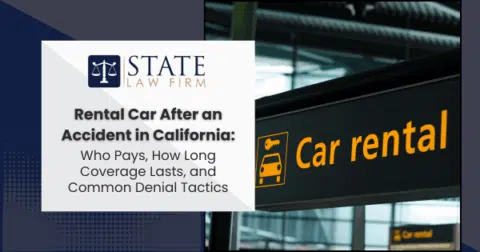 Sign asking about rental car payment after an accident