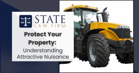 Tractor with 'Protect Your Property' text