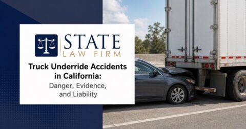 Truck underride accident and liability in California