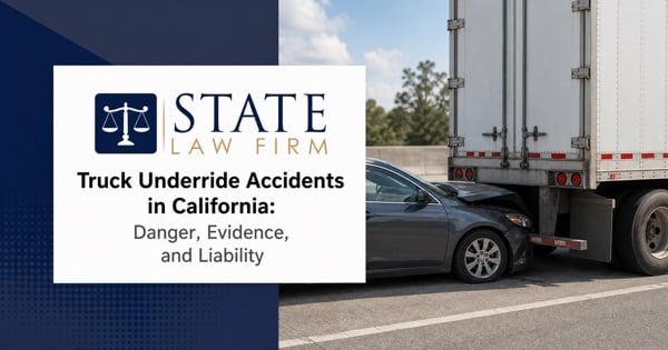 Truck underride accident and liability in California