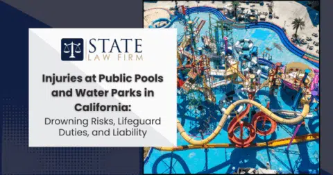 Water park injury warning sign