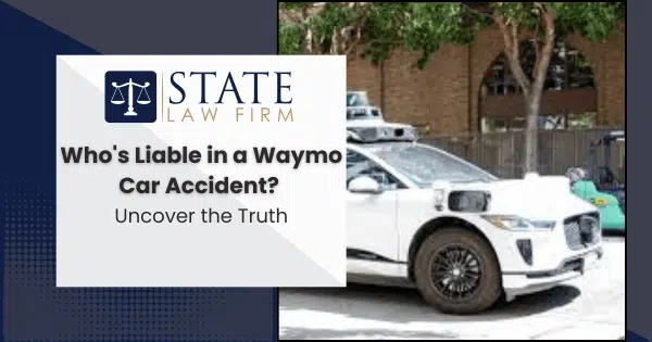 White Waymo car involved in an accident