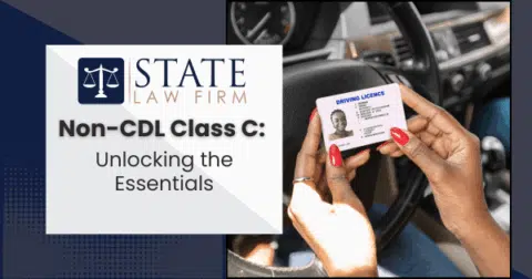 Woman holding Non-CDL Class