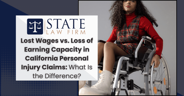 Woman in wheelchair with 'state law