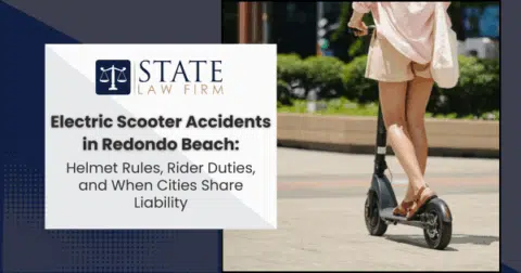 Woman riding a scooter on a sidewalk